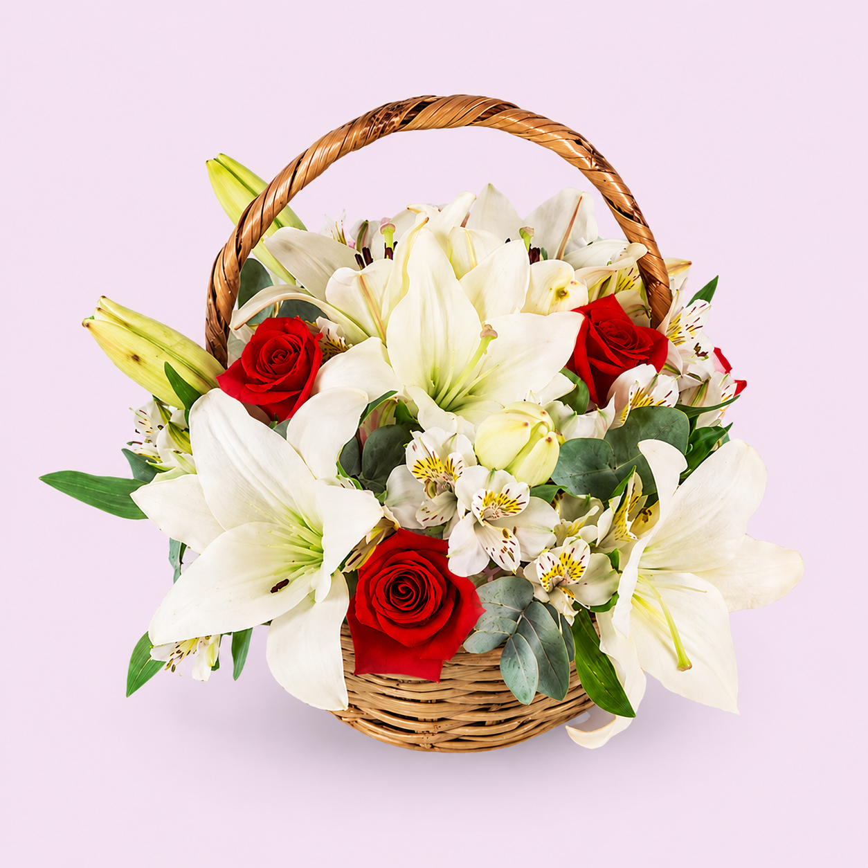 Red Roses and Lilies